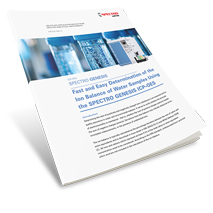 Fast and Easy Determination of the Ion Balance of Water Samples Using the SPECTRO GENESIS ICP-OES