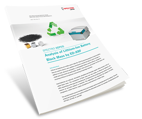 Analysis of Lithium-Ion Battery Black Mass by ED-XRF