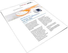 Analyse von Milchpulver mit ICP-OES