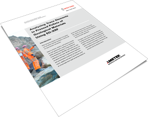 Analyzing Trace Elements in Pressed Pellets of Geological Materials Using ED-XRF