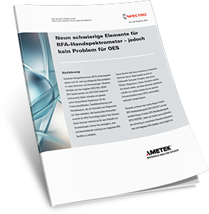 Neun schwierige Elemente für RFA-Handspektrometer – jedoch kein Problem für OES